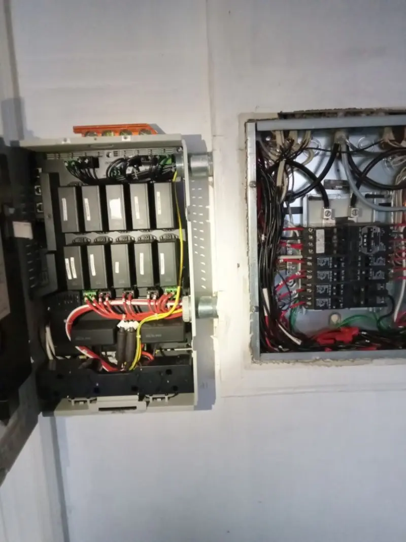 Electrical panel upgrade completed for Security Camera Wiring in Arabi